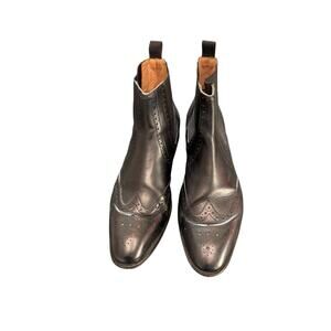 3DM‎ Lifestyle Men's Black Chelsea Brogue Ankle Boots Dressy Size 10 - 10 1/2